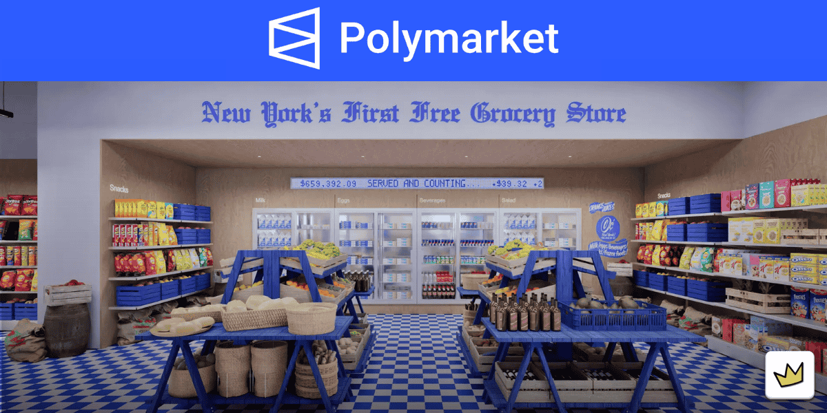 Prediction markets platform Polymarket has announced the opening of a free grocery store in New York City