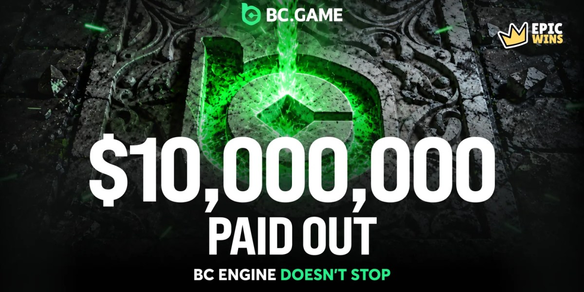 BC.GAME banner reading $10,000,000 paid out, BC Engine doesn't stop