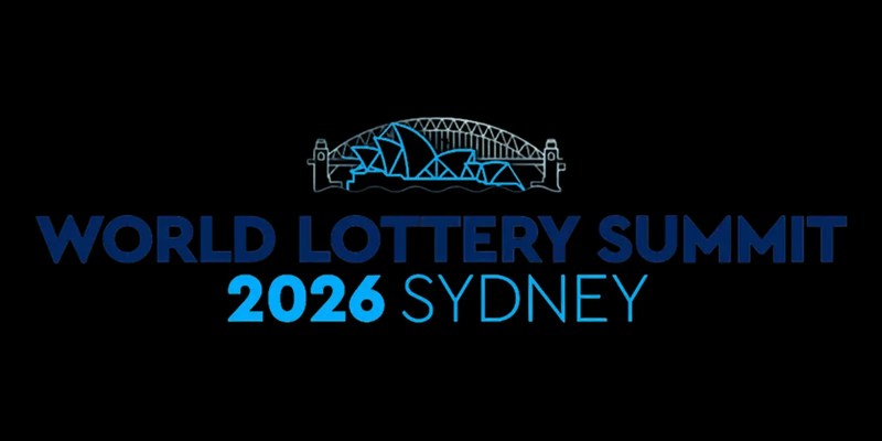 World Lottery Summit 2026 Sydney logo with Opera House and Harbour Bridge